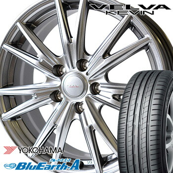 柔らかな質感の のエース サマータイヤ 国産タイヤ ヨコハマ 225 55r17 4本 18年製 Ae 50 輸入タイヤ ブルーアース ホイールセット 225 55r17 Yokohama Bluearth A ヴェルヴァケヴィン 17 7 0j 車種例 ﾚｶﾞｼｨb4 ｱﾃﾝｻﾞ ｽｶｲﾗｲﾝ ｱﾙﾌｧｰﾄﾞ タイヤ屋マルキ商店 店 共通
