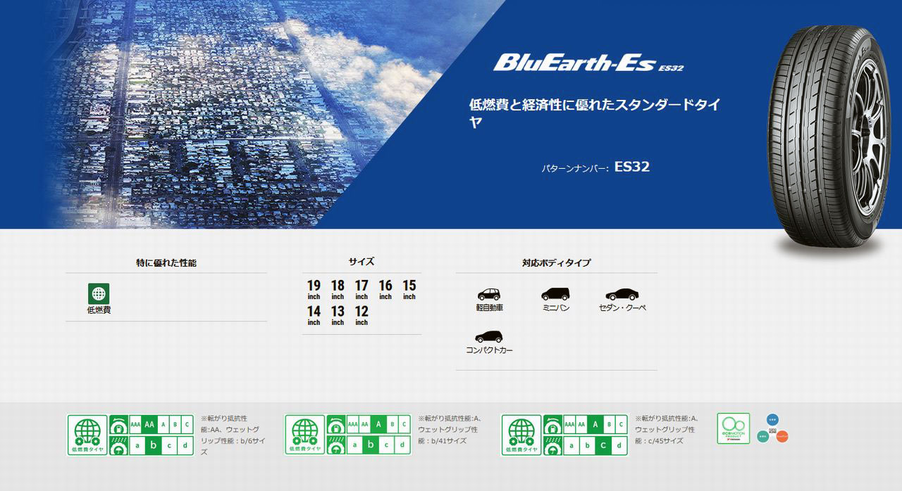 最大68％オフ！ 送料無料 ヨコハマ サマータイヤ YOKOHAMA BluEarth-Es