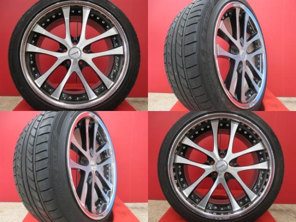 Weds Kranze LXZ 19x8.5J/9.5J+41 5H-114.3＆GY EAGLE LS EXE 245/40R19 おまけタイヤ付き中古4本セット 20~30系 アルファード ヴェルファイア エルグランド 等に 鴻巣