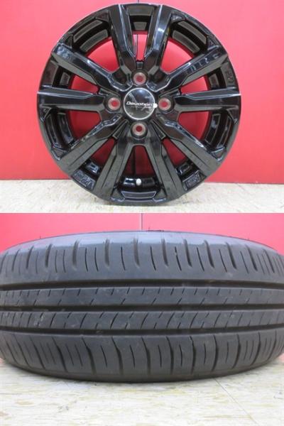共豊 DEVOTION D5 15x4.5J+45 4H-100 新品4本＆DL ENASAVE EC300+ 165/65R15 25年製造 中古4本セット タフト ソリオバンディット デリカD:2 等に 鴻巣
