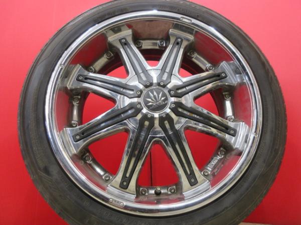 4本 20inch CRIMSON クリムソン MYRTLE MR-11 マーテル メッキ パーツ 工具 PCD 114.3 120 ハリアー アルファード ヴェルファイア アウトランダー 鴻 RX RZ 20インチ アルミ ホイール シルバー 【送料無料】【中古】