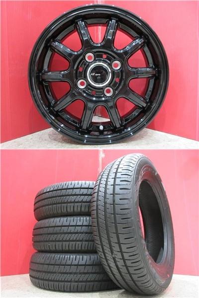 限定セット 中古 4本 ダンロップ エナセーブ EC204 155/65R13 タイヤ ホイール セット 国産 夏 ライフ ゼスト ミラ ムーヴ ワゴンR アルトラパン ワークス AZ-ワゴン モコ eKワゴン eKスポーツ ekクラッシィ パレット キャロル ピノ 155/65/13 155/65-13 155-65-13 新潟 巻