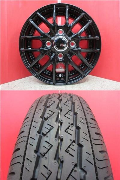 限定セット 新品 4本 ブリジストン K370 145/80R12 タイヤ ホイール セット 夏 国産 軽トラ 軽バン N-VAN キャリー ハイゼット エブリィ アトレー バモス アクティ NV100クリッパー ミニキャブ サンバー スクラム ピクシス 145/80/12 145-80-12 145/80-12 145R12 新潟