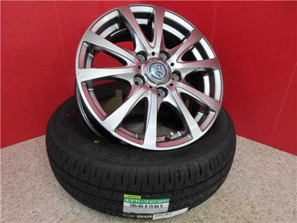 楽天市場】(中古ホイール+新品タイヤ4本)185/65R15 ROAD LINE 15x6J+50 5H114.3 + グッドイヤー  efficientgrip ECO EG01 フリードに！ 各 : タイヤショップトレッド