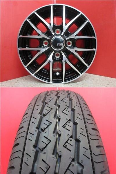 限定セット 新品 4本 ブリジストン K370 145/80R12 タイヤ ホイール セット 夏 国産 軽トラ 軽バン N-VAN キャリー ハイゼット エブリィ アトレー バモス アクティ NV100クリッパー ミニキャブ サンバー スクラム ピクシス 145/80/12 145-80-12 145/80-12 145R12 新潟