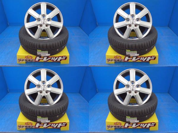 205/60R16 夏タイヤホイール 送料無料 VOXY純正アルミ 16インチ 6.0J +50 5H114.3 ダンロップ エナセーブRV505 205/60-16 組込済 4本SET 渡