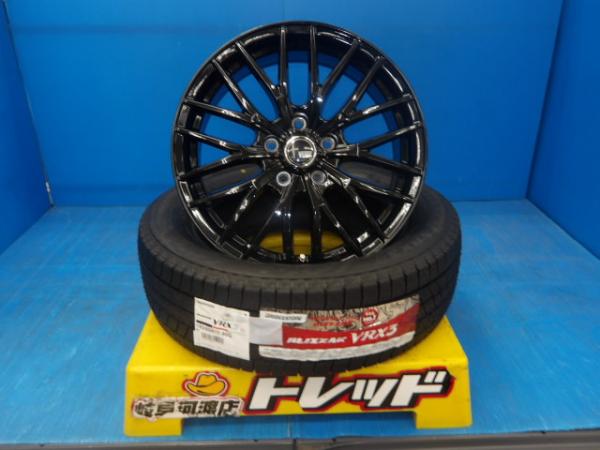 新型プリウス 新品 冬タイヤホイール ブリヂストン ブリザック VRX3 195/60R17 VENES FS01 17インチ 7.0J 48 5H114.3 組込済 4本SET 渡 スタッドレス