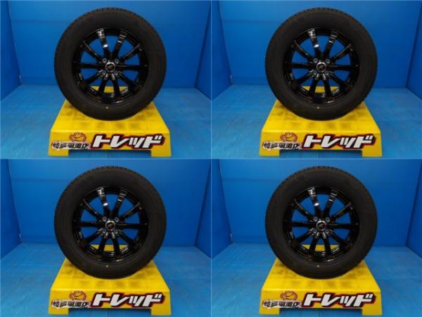 195/65R16 冬タイヤホイール 送料無料 ウェッズ ファング デュエル 16インチ 5.5J +42 4H100 ブリザック VRX3 195/65-16 組込済 4本SET 渡 59,400円