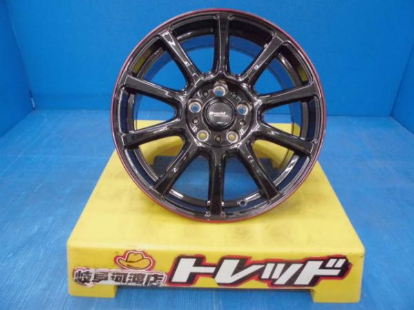 新品 アルミホイール 17インチ 7.0J +38 5H114.3 4本SET マルカサービス ZX10 ブラック/リムレッドライン エスティマ 新型プリウス 渡