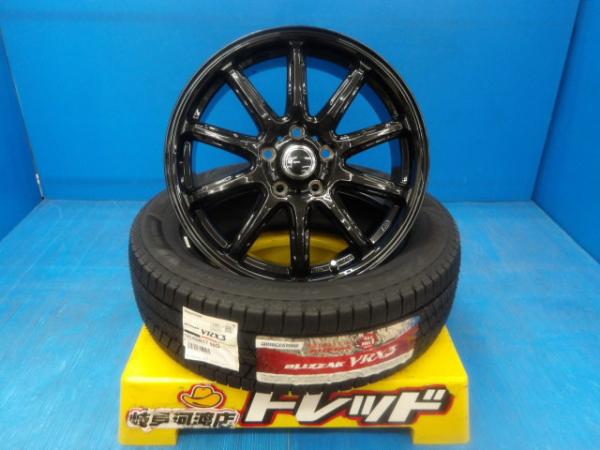 195/60R17 新品 冬タイヤホイール 送料無料 プリウス BEST AZ-Sports RC10 17インチ 7.0J +38 5H114.3 ブリヂストン ブリザック VRX3 195/60-17 組込済 4本SET 渡 スタッドレス｜タイヤショップトレッド