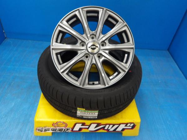 215/60R16 夏タイヤホイール 送料無料 ウェッズ アクセル フォー 16インチ 6.5J +53 5H114.3 ダンロップ エナセーブ RV505 215/60-16 95H 組込済 4本SET 渡 サマータイヤ