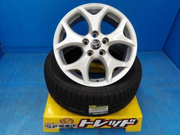 215/55R17 夏タイヤホイール 送料無料 トヨタ エスティマ純正 アルミホイール 17インチ 7.0J +50 5H114.3 ダンロップ エナセーブ RV505 215/55-17 組込済 4本SET 渡 サマータイヤ