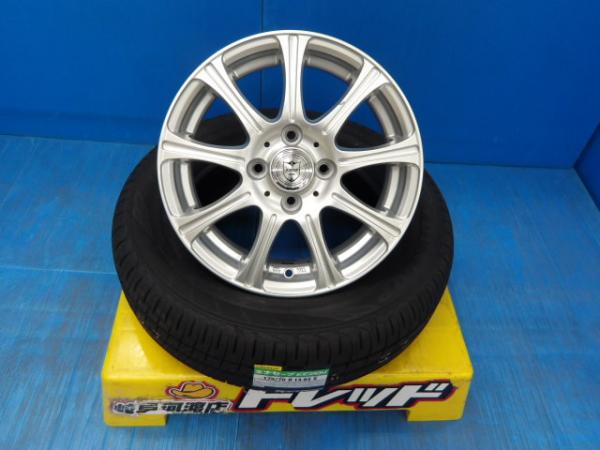 175/70R14 夏タイヤホイール 送料無料 ウェッズ ジョーカー ルーク 14インチ 5.5J +42 4H100 ダンロップ エナセーブ EC204 175/70-14 組込済 4本SET 渡 サマータイヤ
