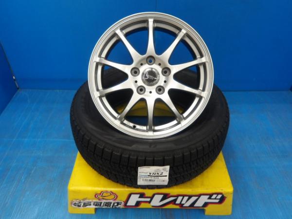 205/60R16 冬タイヤホイール 送料無料 ホットスタッフ クロススピード プレミアム10 16インチ 6.5J +53 5H114.3 ブリヂストン ブリザック VRX2 205/60-16 組込済 4本SET 渡 スタッドレス