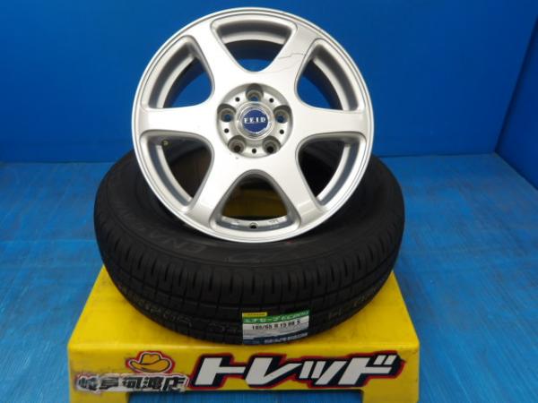 185/65R15 夏タイヤホイール 送料無料 ブリヂストン FEID KD6 15インチ 6.0J +46 5H100 ダンロップ エナセーブ EC204 185/65-15 組込済 4本SET 渡 サマータイヤ|タイヤショップトレッド