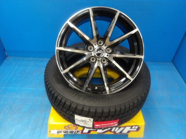 225/60R18 送料無料 新品 冬タイヤホイール マルカサービス シュナイダー DR-02 18インチ 8.0J +35 5H114.3 ブリヂストン ブリザック DM-V3 225/60-18 組込済 4本SET 渡 スタッドレス