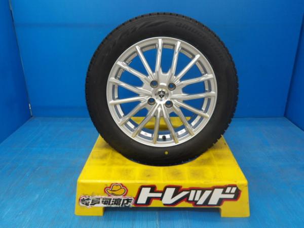 185/60R16 冬タイヤホイール 送料無料 レアマイスター ELBE エステローザ DF-10 16インチ 6.0 +40 4H100 ブリヂストン ブリザック VRX2 185/60-16 組込済 4本SET 渡 スタッドレス