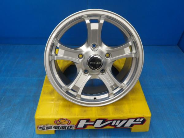 中古 送料無料 4枚 ウェッズ キーラー フォース アルミホイール 18インチ 8.0J +52 5穴 5H 150 シルバー ナットホール 14ミリ 4枚セット 渡