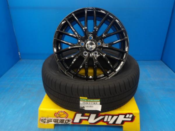 215/60R17 新品 夏タイヤホイール VENES FS01 17インチ 7.0J +48 5H114.3 ダンロップ エナセーブ RV505 215/60-17 組込済 4本セット 渡 サマータイヤ