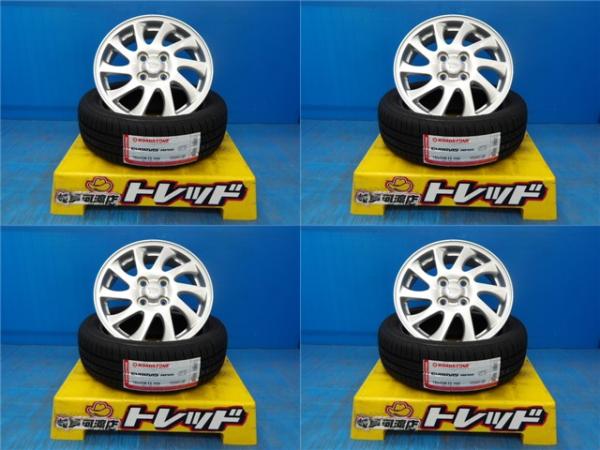 ミラ アヴィ タント ムーヴ 軽自動車 送料無料 4本セット 新品 国産 夏タイヤ サマー ユーロビス HP02 165/55R15 中古 ダイハツ 純正 15インチ アルミ 4H100 渡 SI シルバー｜タイヤショップトレッド
