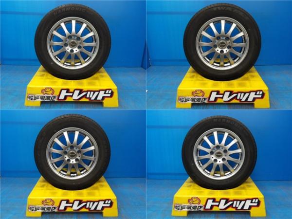 195/65R15 夏タイヤホイール 送料無料 ホットスタッフ エクシーダー 15インチ 6.0J +50 5H114.3 ワンリ SP026 195/65-15 組込済 4本SET 渡 サマータイヤ|タイヤショップトレッド