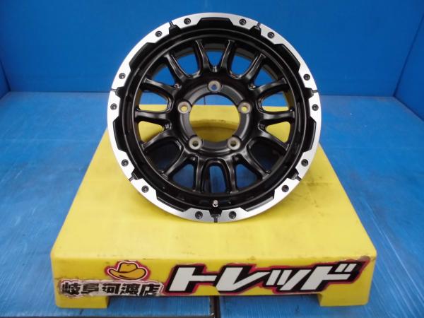16インチ ジムニー AZオフロード 新品 アルミホイール VENES SUV M7BR BKP 4本SET価格 5.5J +22 5H PCD139.7 ブラックポリッシュ