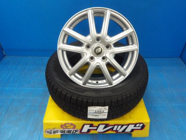 205/60R16 冬タイヤホイール 送料無料 レアマイスター ストレンジャー 16インチ 6.5J +53 5H114.3 ブリヂストン ブリザック VRX2 205/60-16 組込済 4本SET 渡 スタッドレス