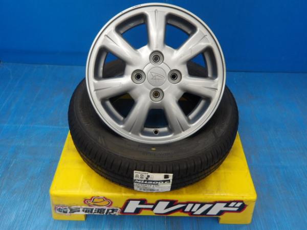 155/65R14 夏タイヤホイール ダイハツ純正 アルミホイール 14インチ 4.5J +45 4H100 ブリヂストン エコピア NH200C 155/65-14 組込済 4本SET 渡 サマータイヤ