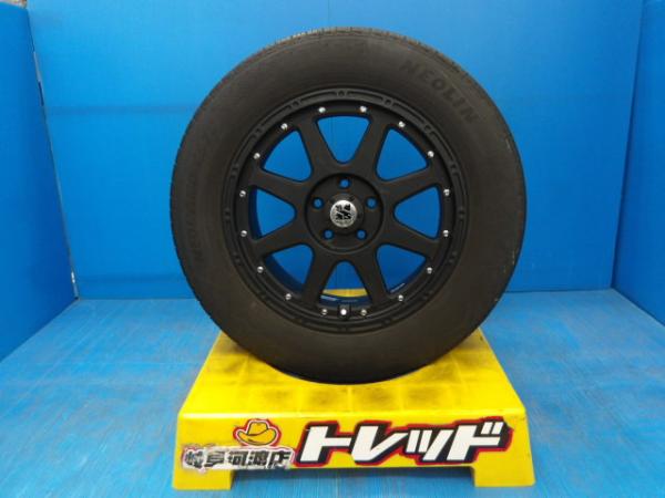 225/65R17 夏タイヤホイール 送料無料 MLJ XTREME-J 17インチ 7.5J +38 5H114.3 マットブラック NEOLIN NEOLAND C570 225/65-17 組込済 4本SET 渡 サマータイヤ