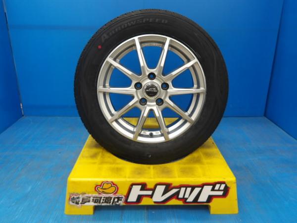 205/60R16 送料無料 夏タイヤホイール マルカ シュナイダー SLC 16インチ 6.5J +38 5H114.3 アロースピード 205/60-16 組込済 4本SET 渡 サマータイヤ|タイヤショップトレッド
