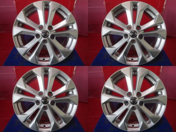 限定1台 エクストレイル 中古ホイール4本セット 日産 エクストレイル純正 17 7.0 +45 5H114.3 ホイール単品 ホイールのみ 夏用 冬用