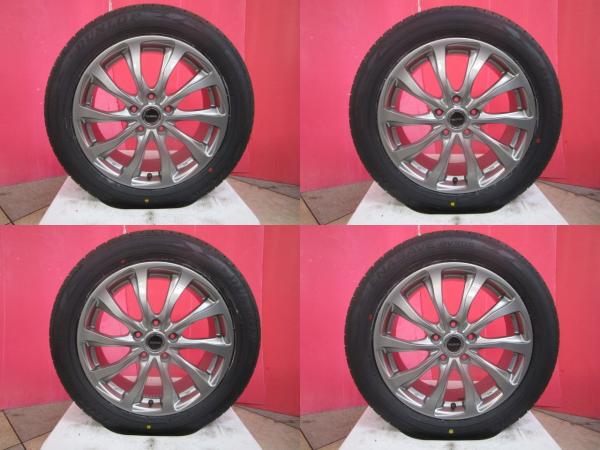 限定1台 ティアナ オデッセイ ヴェゼル 中古ホイール新品タイヤ4本セット BALMINUM 17 7.0 +53 5H114.3 DL RV505 215/55R17 夏タイヤ