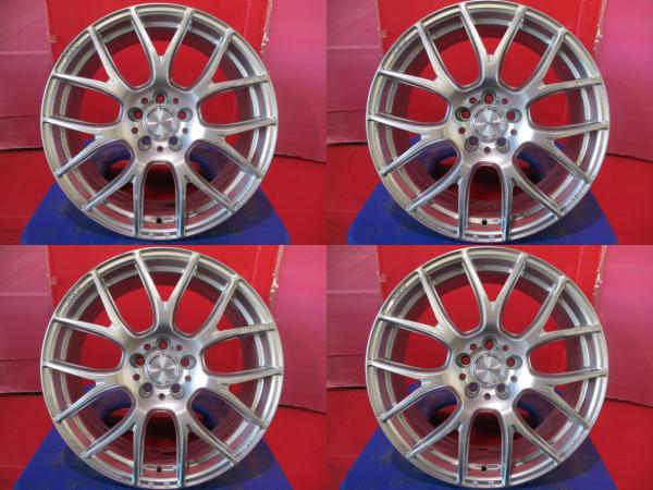 中古ホイール単品4本SET RAYS ホムラ HOMURA 2×7 AG 19インチ 8.0J+38 5H-112 M14 60度テーパー座 ベンツ Eクラス (W213)(W214) EQE SUV(X294)