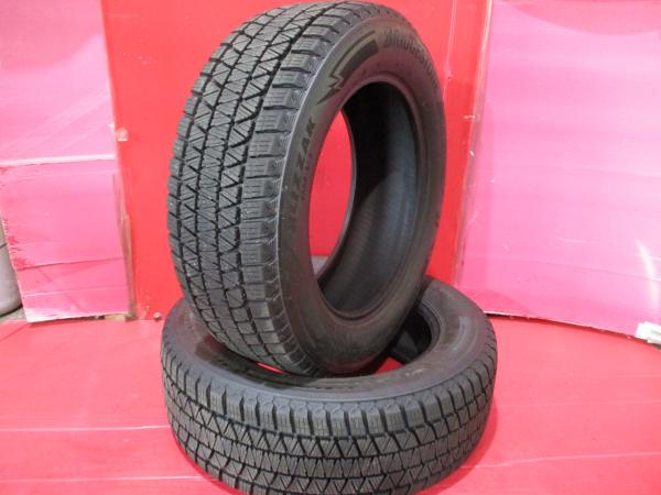 限定2本 アルファード ヴェルファイア 中古タイヤ2本セット ブリヂストン DM-V3 225/60R17 冬タイヤ スペア パンク用