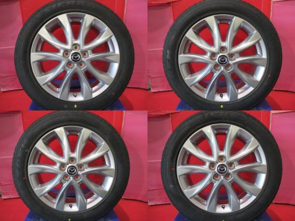 限定1台 CX-5 CX-8 中古ホイール中古タイヤ4本セット マツダ CX-5純正 19 7.0 +45 5H114.3 MAXTREK SIERRA S6 225/55R19 夏タイヤ｜タイヤショップトレッド
