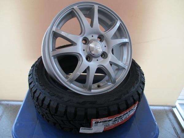4本SET 中古ホイール WEDS ファング 新品 トーヨー オープンカントリーRT 2025年 155/65R14インチ EKワゴン EV クロス スペース デリカミニ トコット ココア｜タイヤショップトレッド