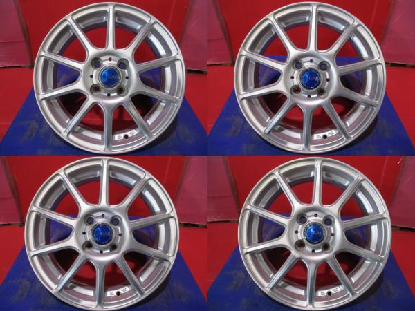 限定1台 ノート デミオ コンパクトカー 中古ホイール4本セット YFC GAB 15 5.5 +42 4H100 ホイール単品 ホイールのみ 夏用 冬用