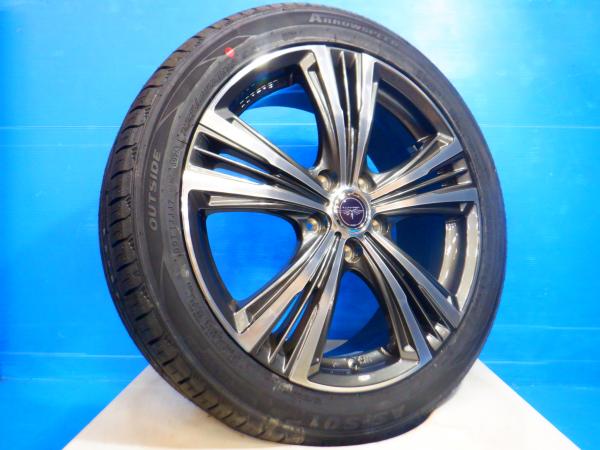 4本set 225/45R18 25年製 新品サマータイヤ アロースピード AS-S01 新古品ホイール ドルフレンギャラス 18インチ 5H PCD114.3 アコード オデッセイ ステップワゴン ヴェゼル アテンザ 等に! 輸入タイヤ ラジアルタイヤ ノーマルタイヤ 夏タイヤ ホンダ ブラックポリッシュ