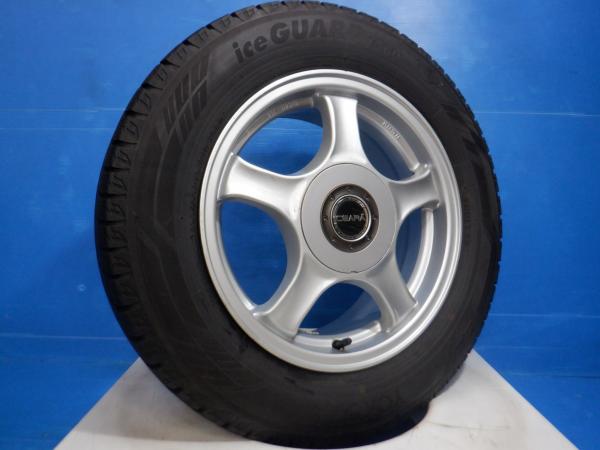 中古 4本set 195/65R15 スタッドレスタイヤ アルミホイール付き プリウス30系/50系 ノア/ヴォクシー/エスクァイア80系 アイシス セレナC26/C27 ストリーム ウイッシュ インプレッサ等に CEARA 5穴　PCD100/114.3 ヨコハマアイスガードIG60 195/65-15 スノータイヤ 雪用 29,800円