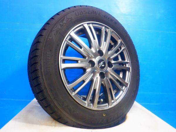 中古4本set 165/65R14 2024年製 国産スタッドレスタイヤホイールセット トーヨー GIZ3 Fang 14インチ 5.5J+38 4H100 タンク パッソ ルーミー ジャスティ トール ブーン 等に! 冬タイヤ 冬用タイヤ スノータイヤ 日本製 24年製|タイヤショップトレッド