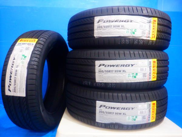 205/55R17 2026年製 新品サマータイヤ4本 ピレリ POWERGY 90系ノア,ヴォクシー ステップワゴン/RP6 RP8 メルセデス/Aクラス Aクラスセダン Bクラス BMW/2シリーズ グランツアラー アウディ A1スポーツバック ヴォルクスワーゲン/T-Cross ミニ/クロスオーバー 夏タイヤ 26年製｜タイヤショップトレッド