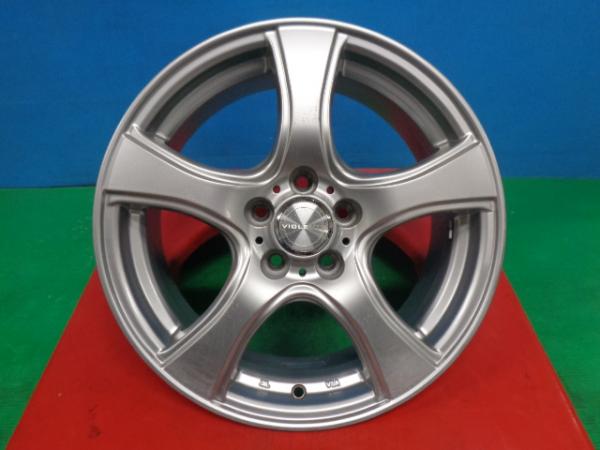 86 BRZ インプレッサG4 スポーツ 中古 社外 アルミホイール ヴァイオレント 16インチ 6.5J +48 5H100 4本セット 庄 スタッドレス用 車検用 補修用 等に ZN6 ZN8 ZD8 ZC6 GK3 GK2 GT3 GT2