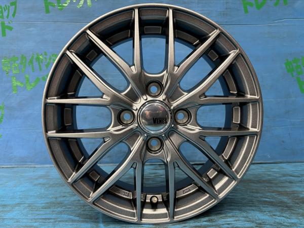 サクラ ミライース 新品14インチ アルミホイール 【送料無料】 4本セット価格 TREAD VENES FS01 HPSIL 14インチ 4.5J+45 4H PCD100 ホイール単品 庄 ハイパーシルバー デイズ N-BOX モコ|タイヤショップトレッド