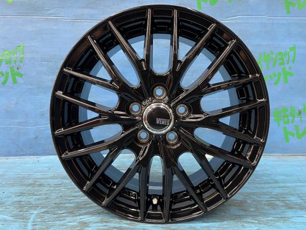 プリウス インプレッサG4 新品15インチ アルミホイール 【送料無料】 4本セット価格 TREAD VENES FS01 GBK 15インチ 6.0J+43 5H PCD100 ホイール単品 庄 グロスブラック プレミオ CT PHEV アリオン ウィッシュ