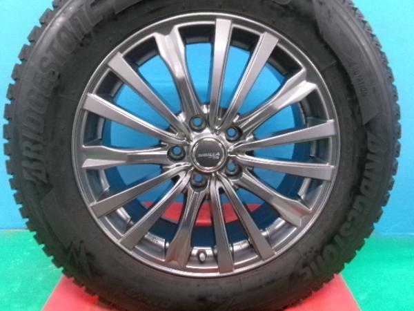 RAV4 ハリアー エクストレイル CX-5 エスクード 中古 社外 アルミホイール シビラネクストWS 17インチ 7.0J +38 5H114.3 冬タイヤ ブリヂストン ブリザックDM-V3 225/65R17 4本セット 庄 225/65/17 225-65-17 中古スタッドレスタイヤ