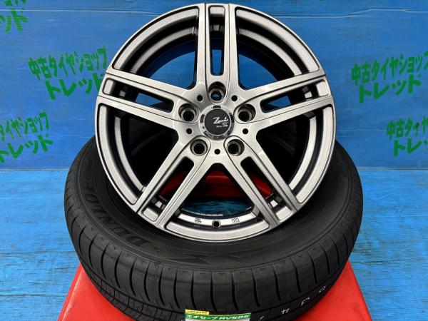 エスティマ マークXジオ デリカD：5 215/60R16 RV対応 サマータイヤアルミ 4本セット 新品夏タイヤ ダンロップ エナセーブ RV505 215/60/16 95H 2024年製 中古アルミ タイヤ市場 Zmeist 16インチ 6.5J+38 5H PCD114.3 夏タイヤ 庄 MPV バサラ プレサージュ
