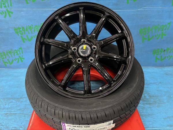 RAV4 NX エクストレイル エスクード 225/60R18 新品サマータイヤアルミ 4本セット 夏タイヤ ネクセン N-FERA RU1 225/60/18 100W 2024年製 アルミ ベスト AZ-スポーツ RC10 GBK 18インチ 7.5J+38 5H PCD114 夏タイヤ 庄 225-60-18 エスクード｜タイヤショップトレッド