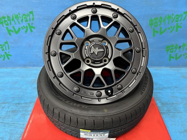 デリカミニ スペーシアギア eKクロス 165/55R15 新品サマータイヤアルミ 4本セット 夏タイヤ ダンロップ ルマンVプラス 165/55/15 75V 2024年製 アルミ マルカ ナイトロパワー M29 スティンガー 15インチ 5.0J+45 4H PCD100 夏タイヤ 庄 N-BOX タント ウェイク デイズHV