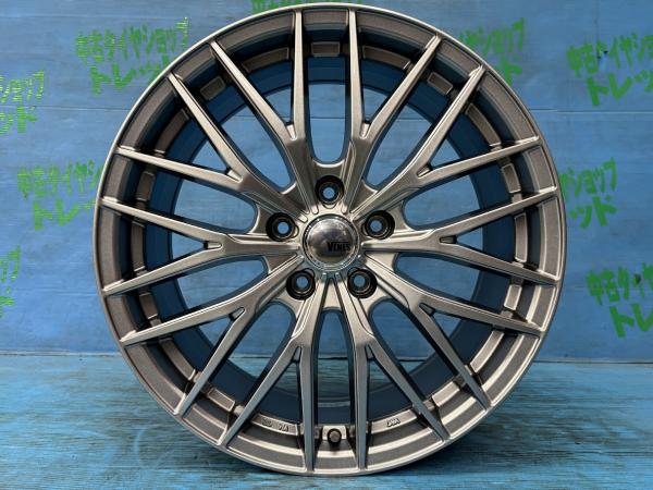 CR-V CX-60 レヴォーグ 新品18インチ アルミホイール 4本セット TREAD VENES FS01 HPSL 18インチ 7.5J+48 5H PCD114.3 ホイール単品 庄 ハイパーシルバー エスティマ ヴェゼル アテンザ エスクード