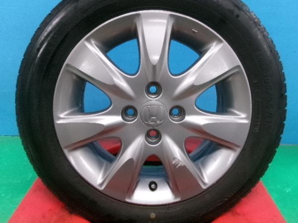 中古 ホンダ エアウェイブ純正 アルミホイール 15インチ 6.0J +50 4H100 中古 夏タイヤ ブリヂストン ネクストリー 195/55R15 4本セット 庄 195/55/15 195-55-15 中古サマータイヤ GJ1 GJ2